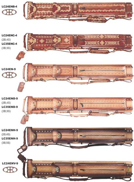 Win Genuine Tooled Leather 3 Butt 5 Shaft 3x5 Cue Case A Stunner 