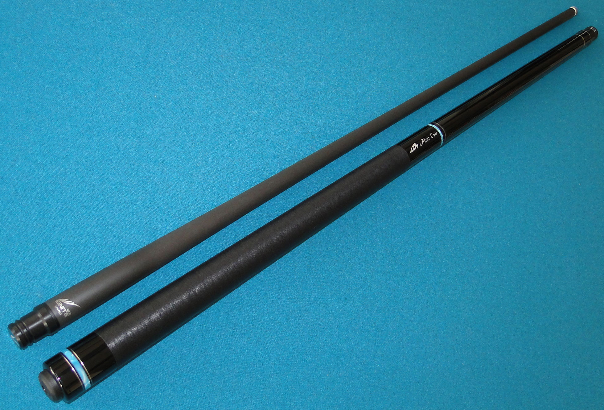 Mezz and Exceed cues with Ignite shaft